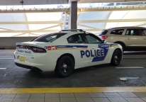 Pink Dodge Charger police car wrap in Orlando, October is B…